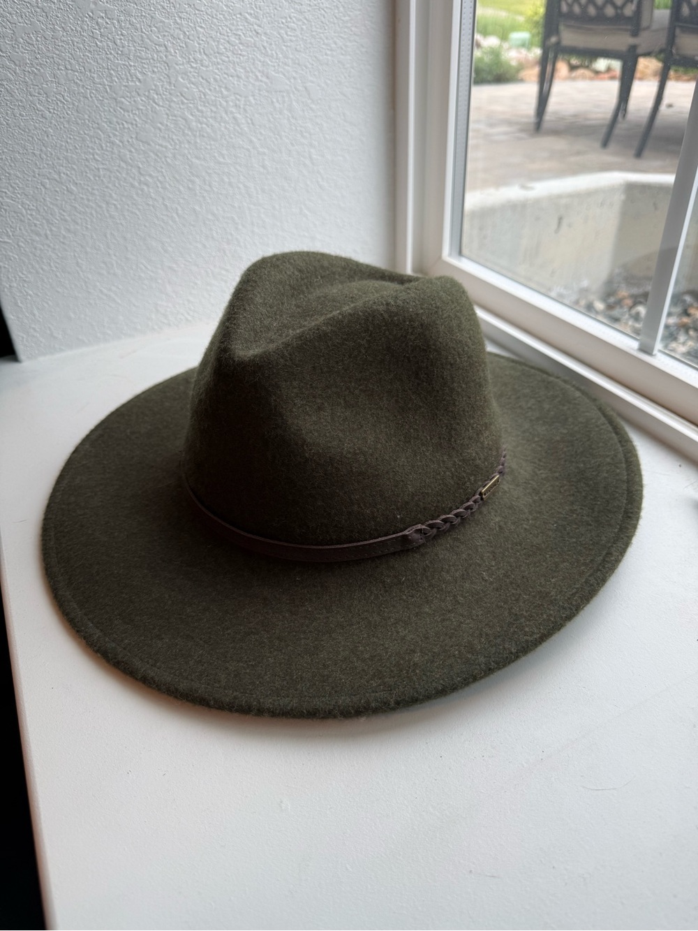 BARBOUR TACK FEDORA HAT - Olive green XL